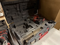 3x boormachine, schroefmachine, 2x koffer, 1x accu milwaukee - afbeelding 4 van  5