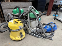 3x bouwstofzuiger met 2x stofzuiger o.a. hitachi, kärcher, nilfisk - afbeelding 1 van  4