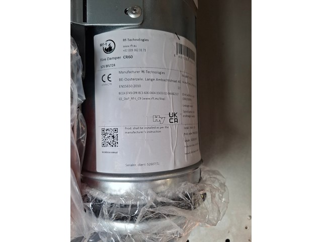 3x brandregelklep 2x rf-t, 1x belimo - afbeelding 3 van  4