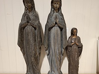 3x bronzen maria beeld - afbeelding 1 van  15