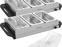 3x buffetwarmer (2x 3x2.5l, 1x 2x2.5+2x1l) jago - afbeelding 1 van  3