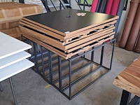 3x bureau met stalen onderframe - afbeelding 1 van  5