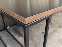 3x bureau met stalen onderframe - afbeelding 7 van  9