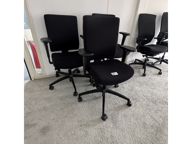 3x bureaustoel dauphin, zwart - afbeelding 1 van  4