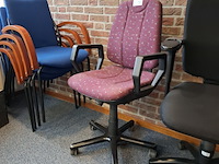 3x bureaustoel met 4x ontvangststoel - afbeelding 3 van  4