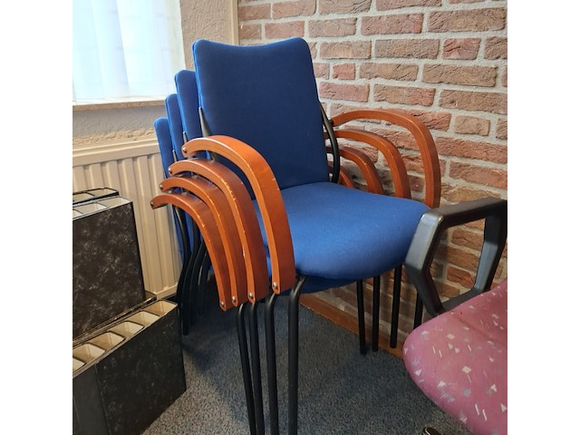 3x bureaustoel met 4x ontvangststoel - afbeelding 4 van  4