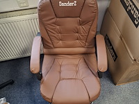 3x bureaustoel met massagefunctie bruin - afbeelding 3 van  7
