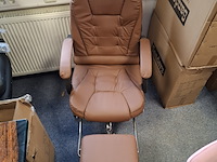 3x bureaustoel met massagefunctie bruin - afbeelding 4 van  7