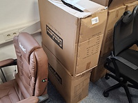 3x bureaustoel met massagefunctie bruin - afbeelding 7 van  7