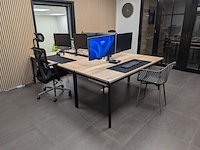 3x bureautafel met 2x bureaustoel - afbeelding 1 van  7