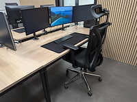 3x bureautafel met 2x bureaustoel - afbeelding 6 van  7