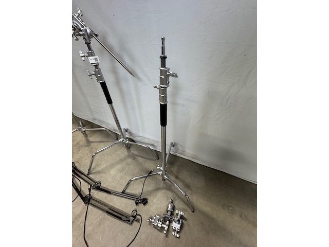 3x c-stand, met boom arm - afbeelding 5 van  5