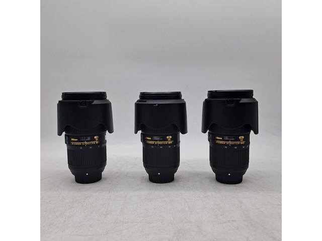 3x camera lens, nikon, af-s nikkor 24-70mm 1:2.8e ed - afbeelding 1 van  8