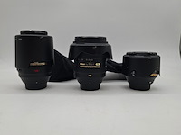 3x camera lens, nikon, o.a. af-s micro nikkor 105mm 1:2.8g ed vr - afbeelding 1 van  14