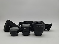 3x camera lens, nikon, o.a. af-s nikkor 58mm 1:1.4g - afbeelding 1 van  11