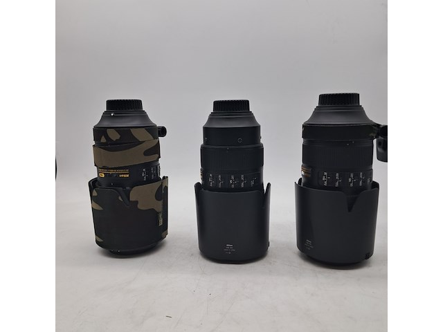 3x camera lens, nikon, o.a. af-s nikkor 80-400 1:4.5-5.6g ed - afbeelding 1 van  13