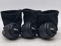 3x cameralens, nikon, af-s nikkor 58mm 1:1 4g
