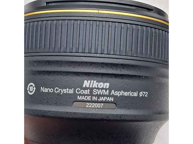 3x cameralens, nikon, af-s nikkor 58mm 1:1.4g - afbeelding 5 van  15
