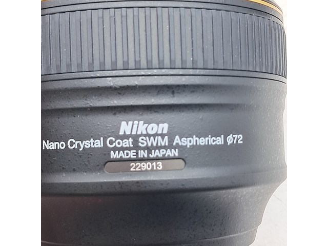 3x cameralens, nikon, af-s nikkor 58mm 1:1.4g - afbeelding 12 van  15