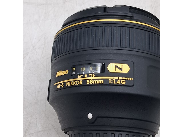 3x cameralens, nikon, af-s nikkor 58mm 1:1.4g - afbeelding 4 van  14