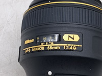 3x cameralens, nikon, af-s nikkor 58mm 1:1.4g - afbeelding 4 van  14