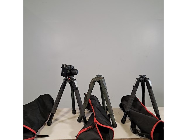 3x camerastatief, manfrotto - afbeelding 1 van  11