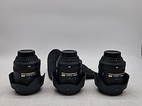 3x camere lens, nikon, af-s nikkor 24-120mm 1:4g ed