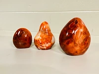 3x carneool vrije vormen - afbeelding 4 van  5