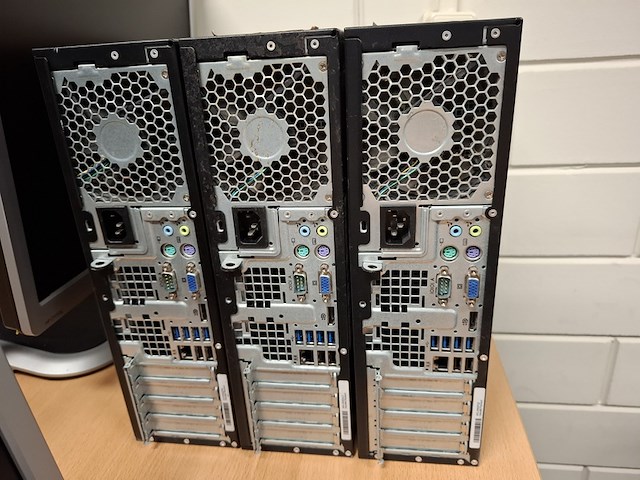 3x computer met beeldscherm en toetsenbord, hp, hp pro 6300 sff i5, 2013 - afbeelding 5 van  6