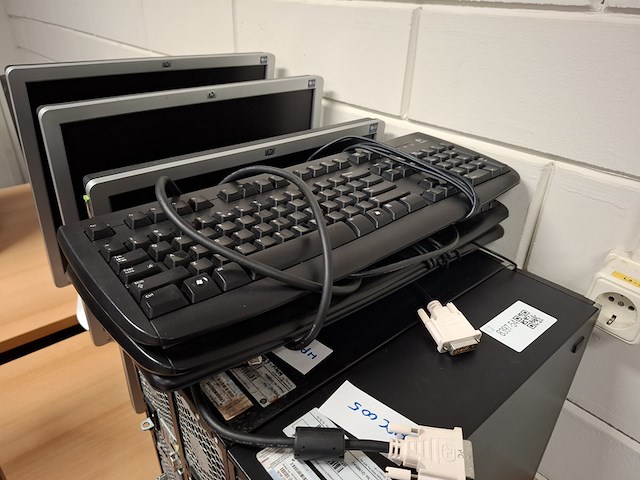 3x computer met beeldscherm en toetsenbord, hp, hp pro 6300 sff i5, 2013 - afbeelding 6 van  6