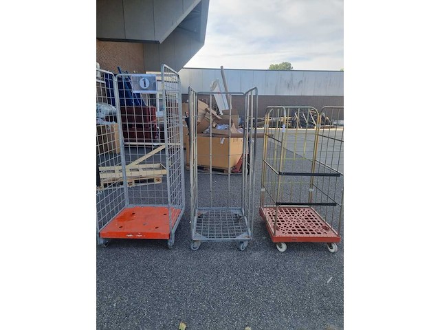 3x containers, grijs/oranje - afbeelding 1 van  5