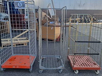 3x containers, grijs/oranje - afbeelding 1 van  5