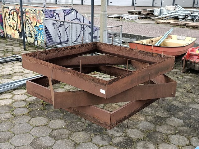 3x cortenstaal boomperk - afbeelding 1 van  4