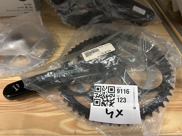 3x crankstel, 1x cassette sprocket, w.o. shimano - afbeelding 2 van  6