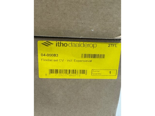 3x cv aansluit set met expansievat - afbeelding 2 van  2