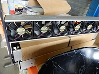 3x dbe radiatorventilator, jaga, dbh, grijs/zwart, 59x10x6cm - afbeelding 1 van  5
