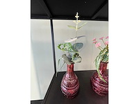 3x decoratievaas met kunstbloem - afbeelding 1 van  1