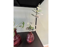 3x decoratievaas met kunstbloem - afbeelding 6 van  6