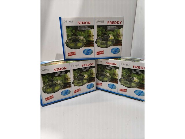 3x decoratieve mistmakers met 12 kleuren led 's olympia garden, simon & freddy - afbeelding 1 van  3
