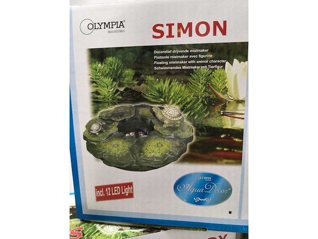 3x decoratieve mistmakers met 12 kleuren led 's olympia garden, simon & freddy - afbeelding 2 van  3
