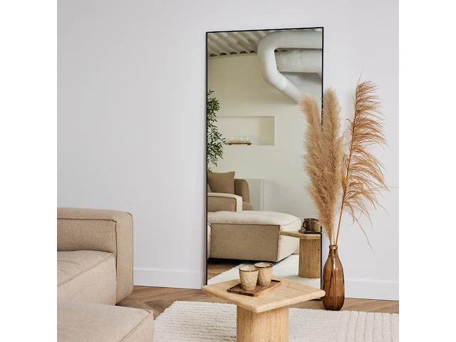3x design spiegel zwart 180x70 cm - afbeelding 3 van  5