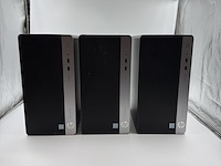 3x desktop, hp, 2x hp prodesk 400g4 mt & 1x hp prodesk 400g5 mt, zwart, 2017-2019 - afbeelding 1 van  10