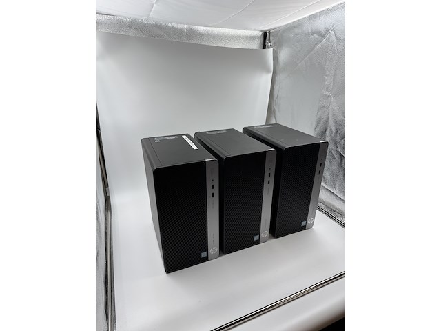 3x desktop, hp, 2x hp prodesk 400g4 mt & 1x hp prodesk 400g5 mt, zwart, 2017-2019 - afbeelding 5 van  10