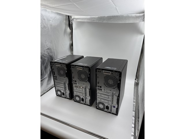 3x desktop, hp, 2x hp prodesk 400g4 mt & 1x hp prodesk 400g5 mt, zwart, 2017-2019 - afbeelding 7 van  10