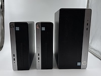 3x desktop, hp, 2x prodesk 400 g5 sff & 1x prodesk 400 g6 mt, zwart, 2018-2020 - afbeelding 1 van  9