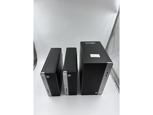 3x desktop, hp, 2x prodesk 400 g5 sff & 1x prodesk 400 g6 mt, zwart, 2018-2020 - afbeelding 2 van  9