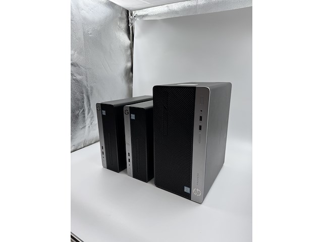 3x desktop, hp, 2x prodesk 400 g5 sff & 1x prodesk 400 g6 mt, zwart, 2018-2020 - afbeelding 3 van  9