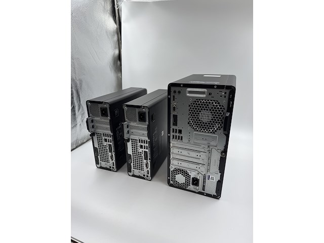 3x desktop, hp, 2x prodesk 400 g5 sff & 1x prodesk 400 g6 mt, zwart, 2018-2020 - afbeelding 7 van  9