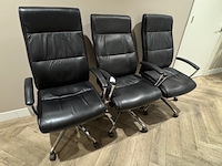 3x directiefauteuil, zwart - afbeelding 1 van  6