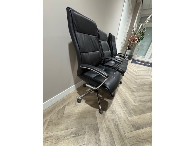 3x directiefauteuil, zwart - afbeelding 3 van  6